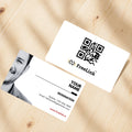 professional smart PVC White base card with colorfull UV print NFC business cards on table top with your poto